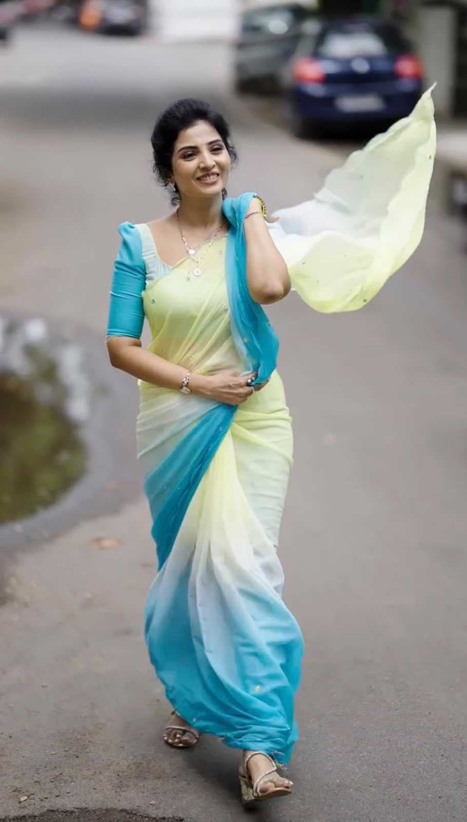 Georgette Printed Saree 351