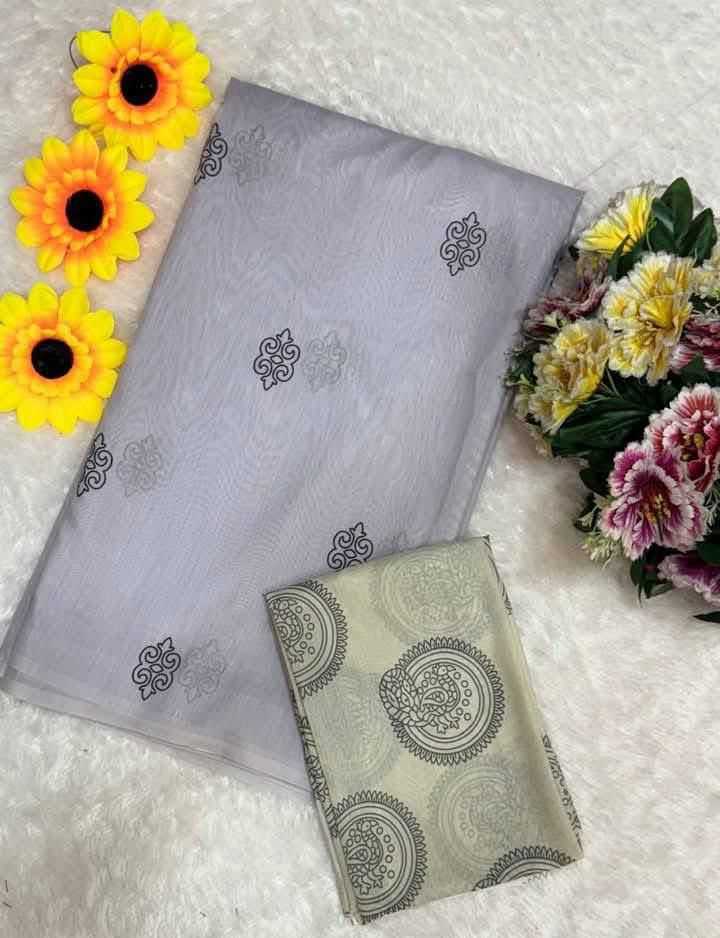 Chanderi Silk Printed Saree