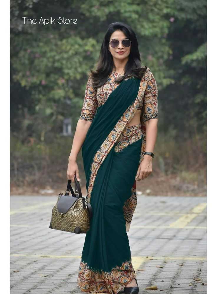 Chanderi Silk Printed Saree