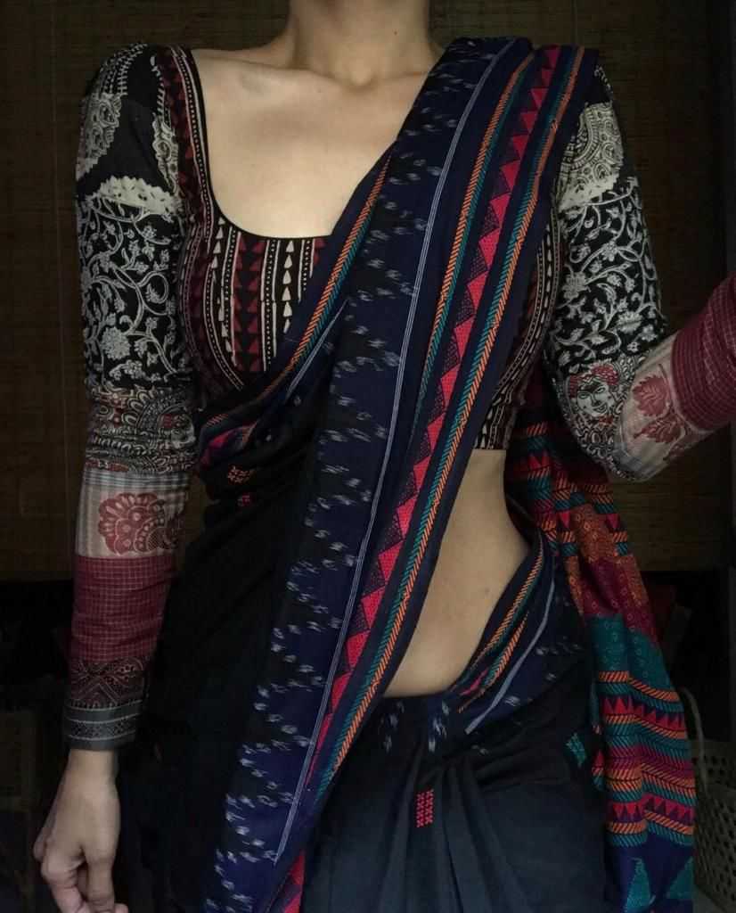 Chanderi Silk Printed Saree