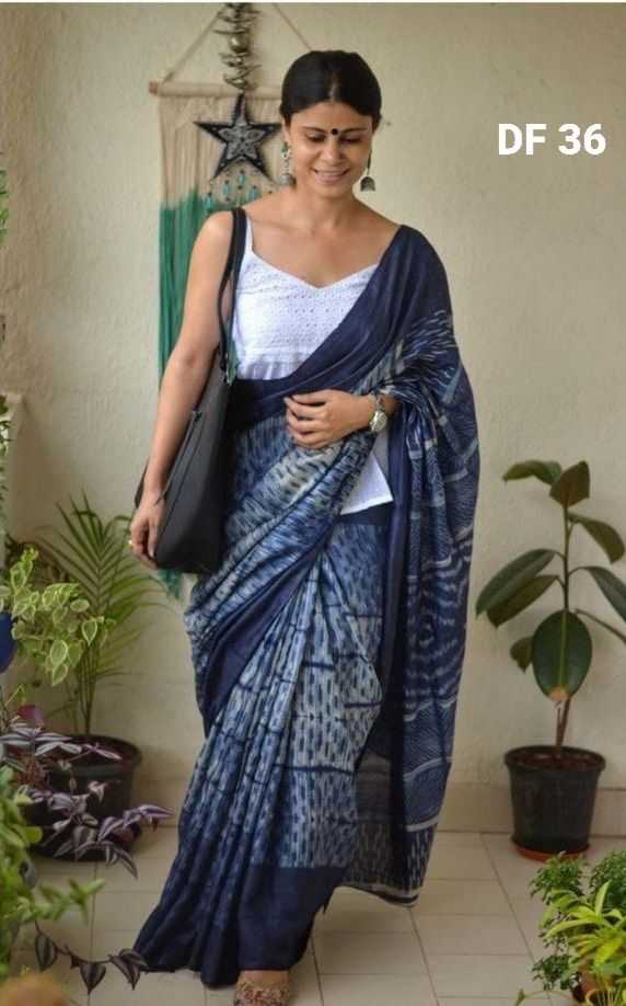 Chanderi Silk Printed Saree