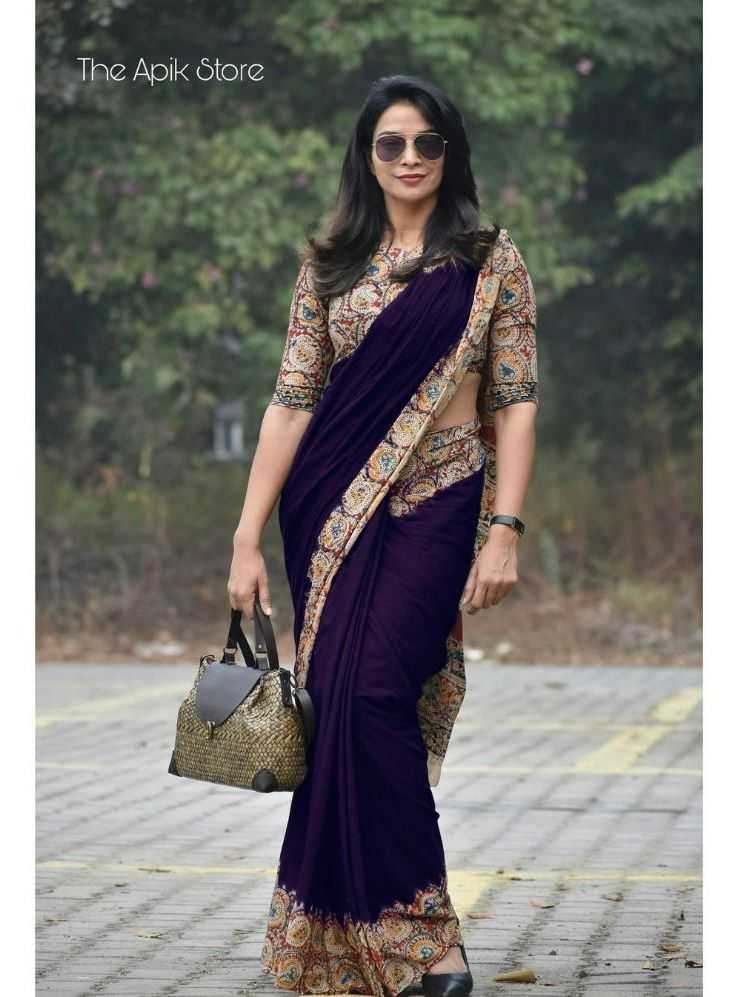 Chanderi Silk Printed Saree