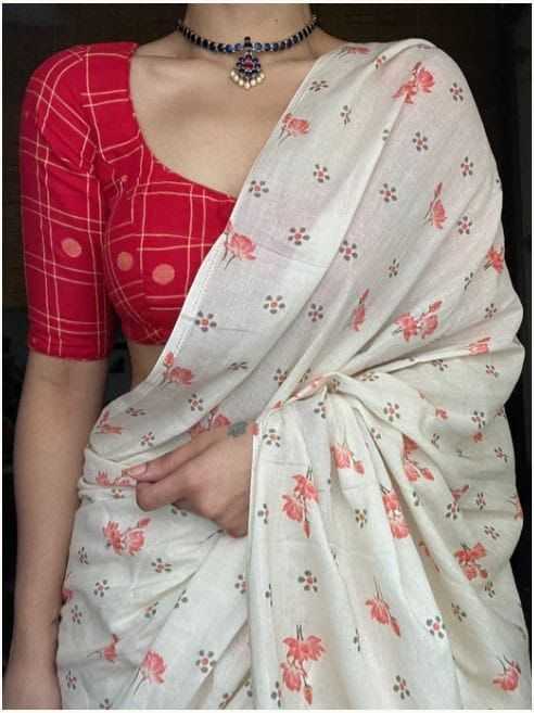 Chanderi Silk Printed Saree