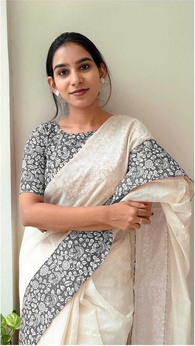 Chanderi Silk Printed Saree