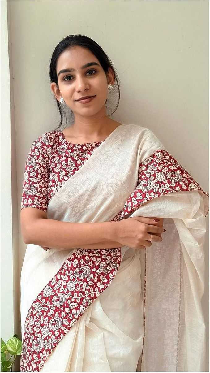 Chanderi Silk Printed Saree