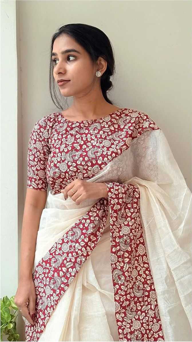 Chanderi Silk Printed Saree