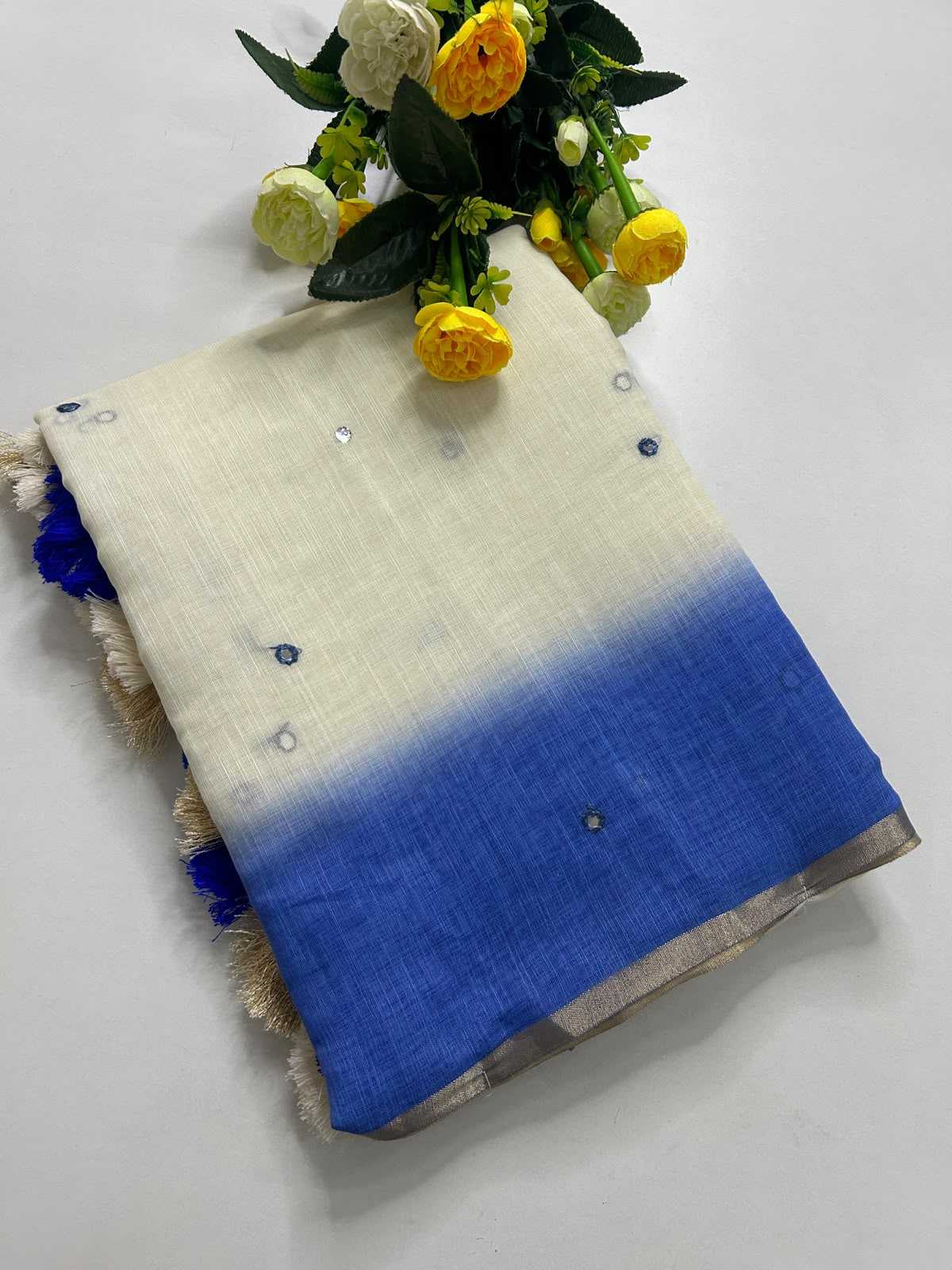 Linen Printed Saree JT-145091