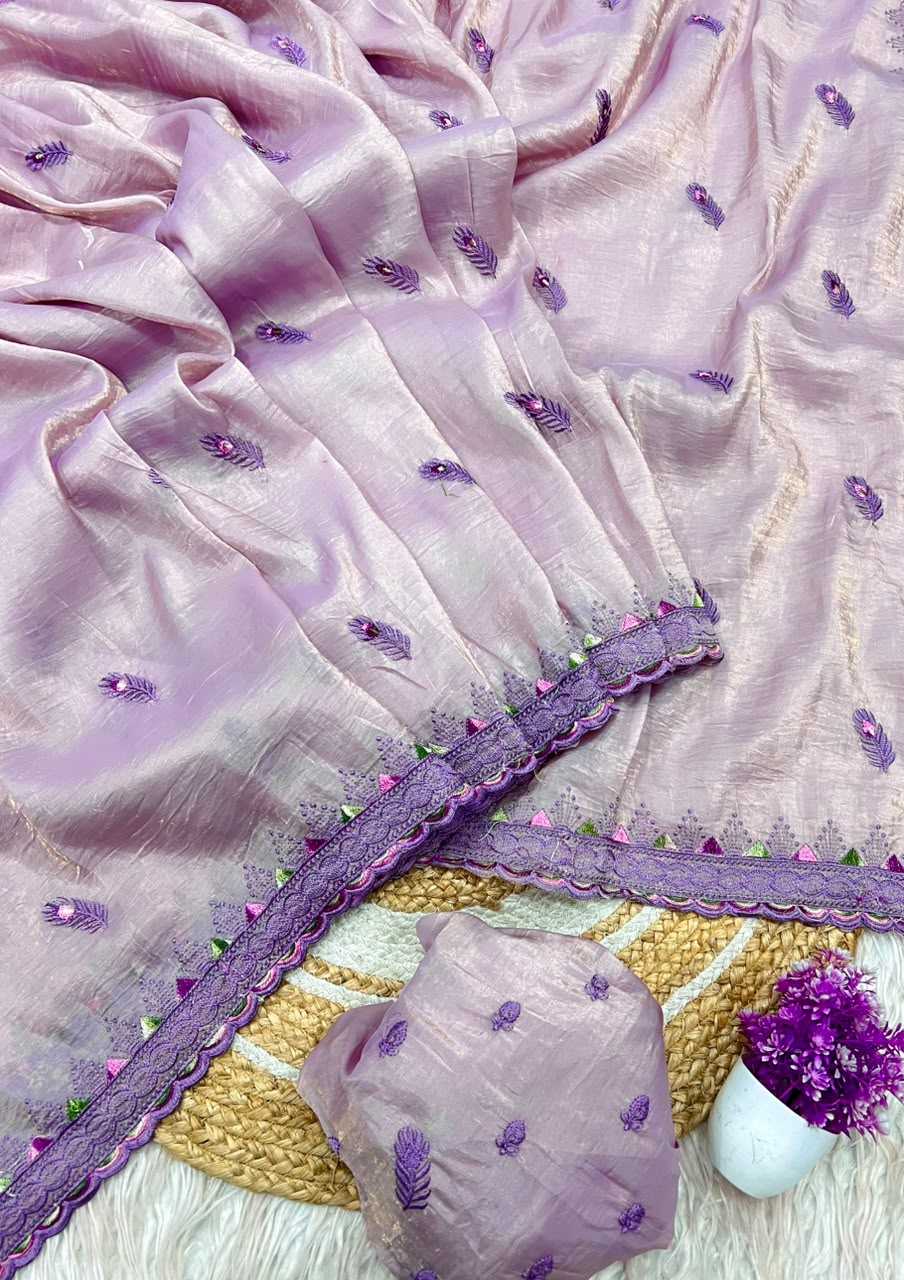Soft Gold Crush Designer Saree