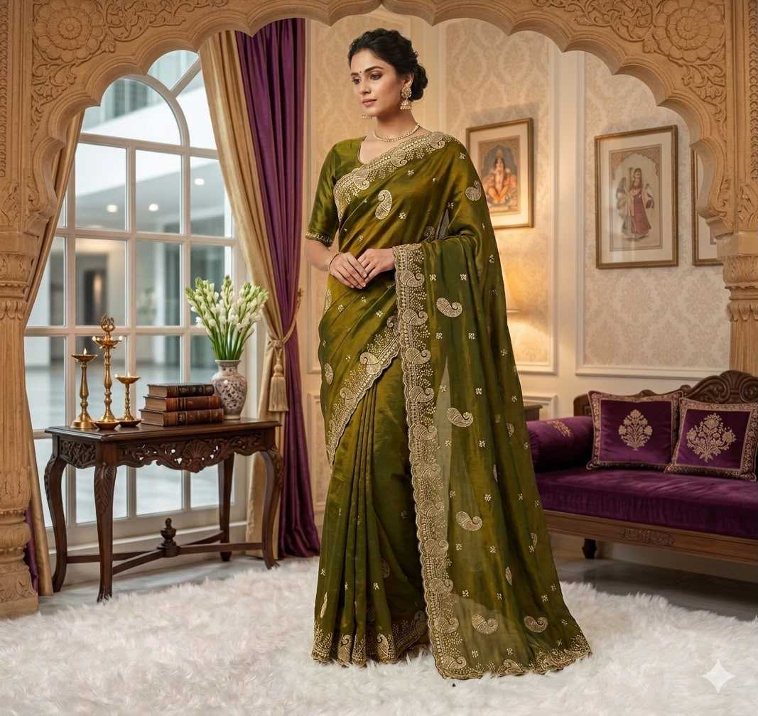 Aishi Space Silk Soft Saree in Purple