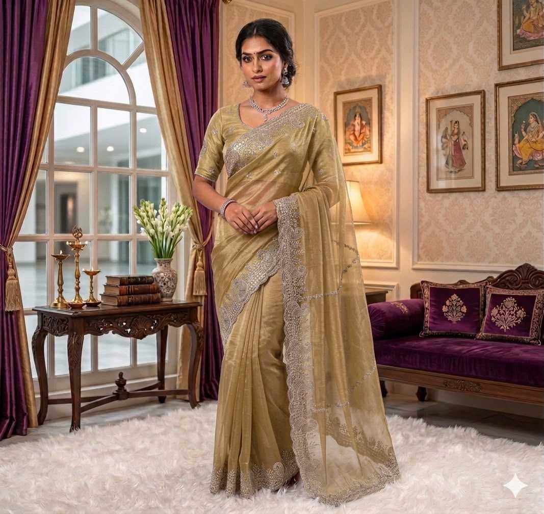 Aishi Space Silk Soft Saree in Purple