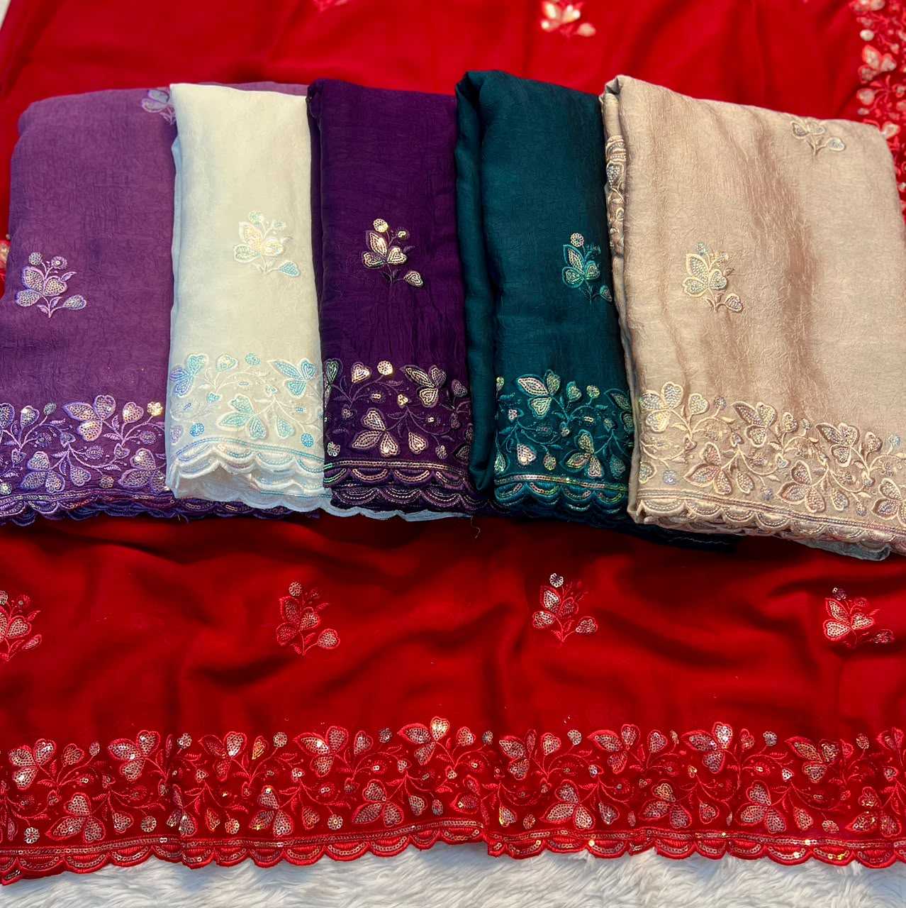 Crush Silk Designer Saree