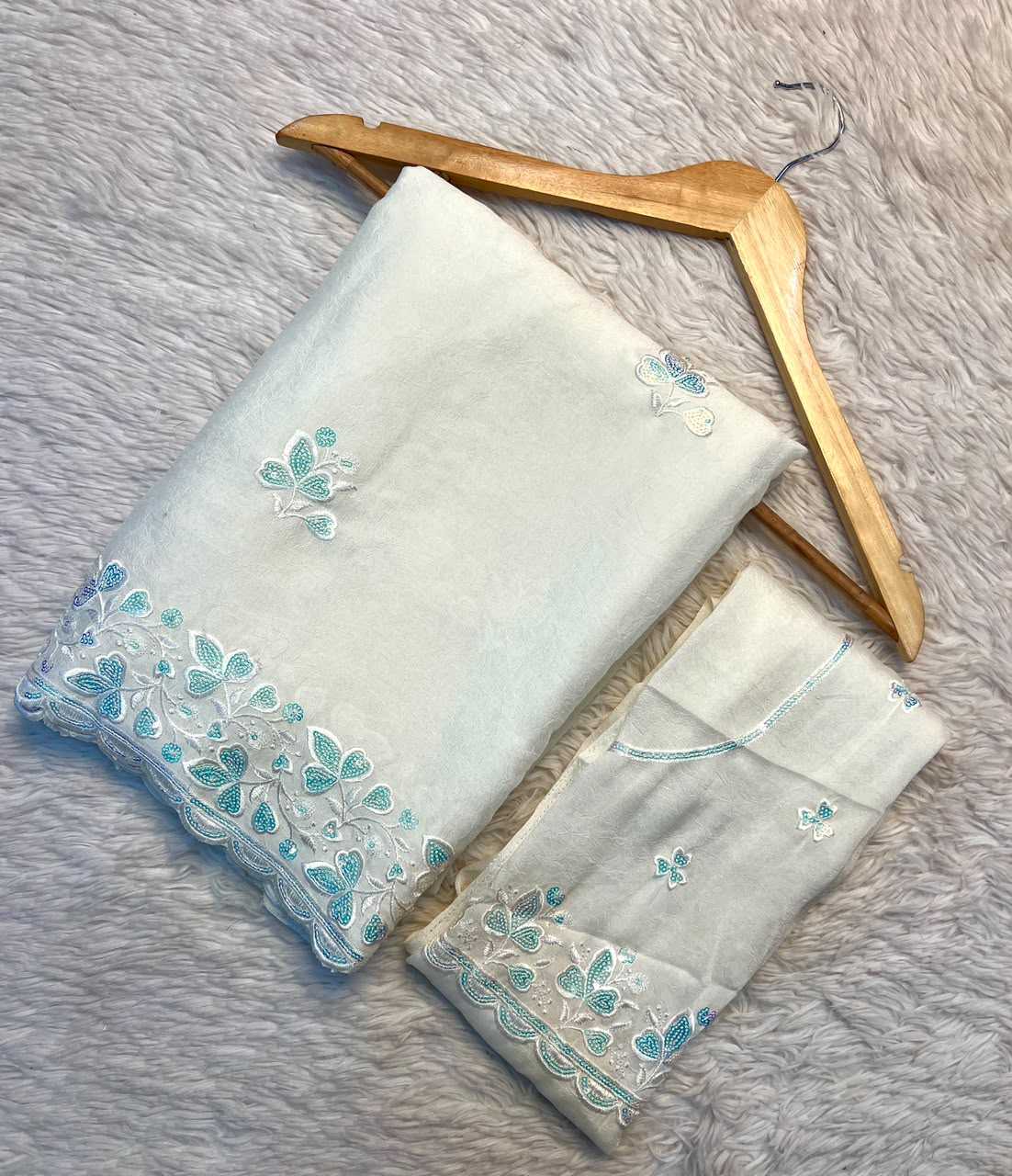 Crush Silk Designer Saree