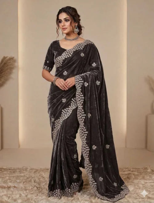 Anaya Space Silk Soft Saree