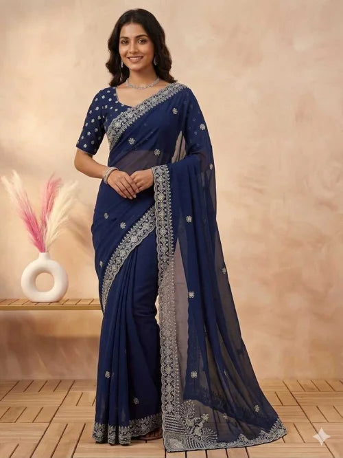 Anvi Premium Georgette Saree