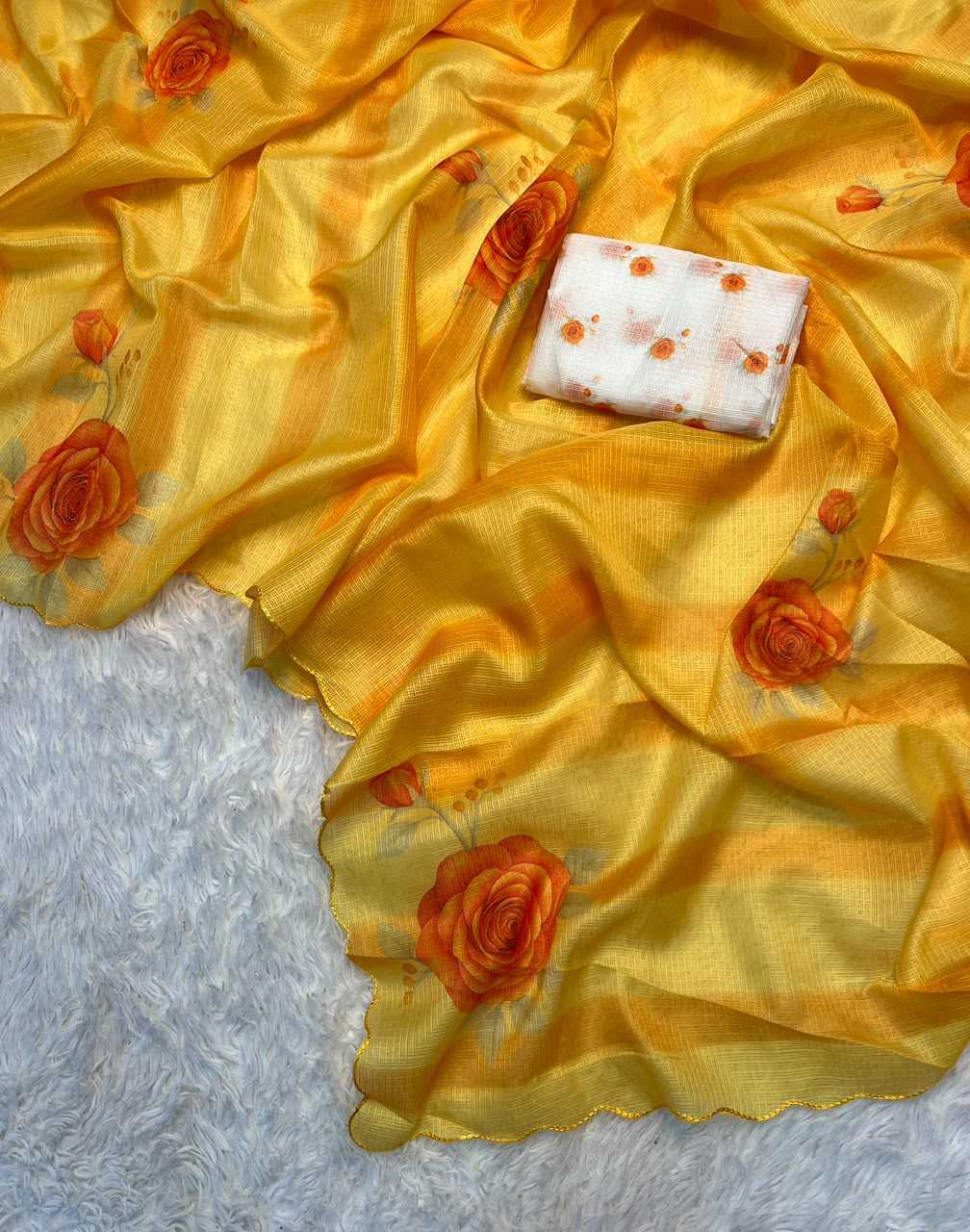 Kota Silk Printed Saree