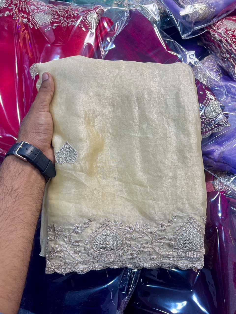 Space Silk Designer Saree