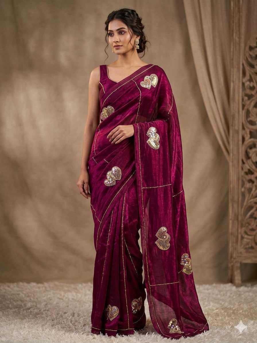 Space Silk Handloom Saree