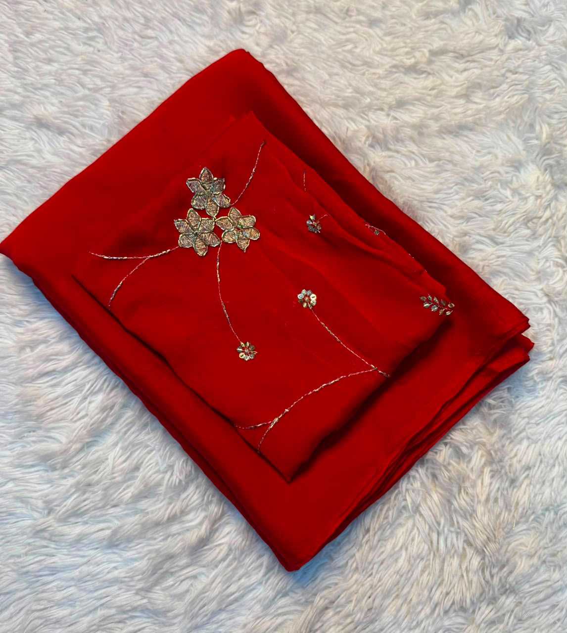 Crush Silk Party Wear Saree