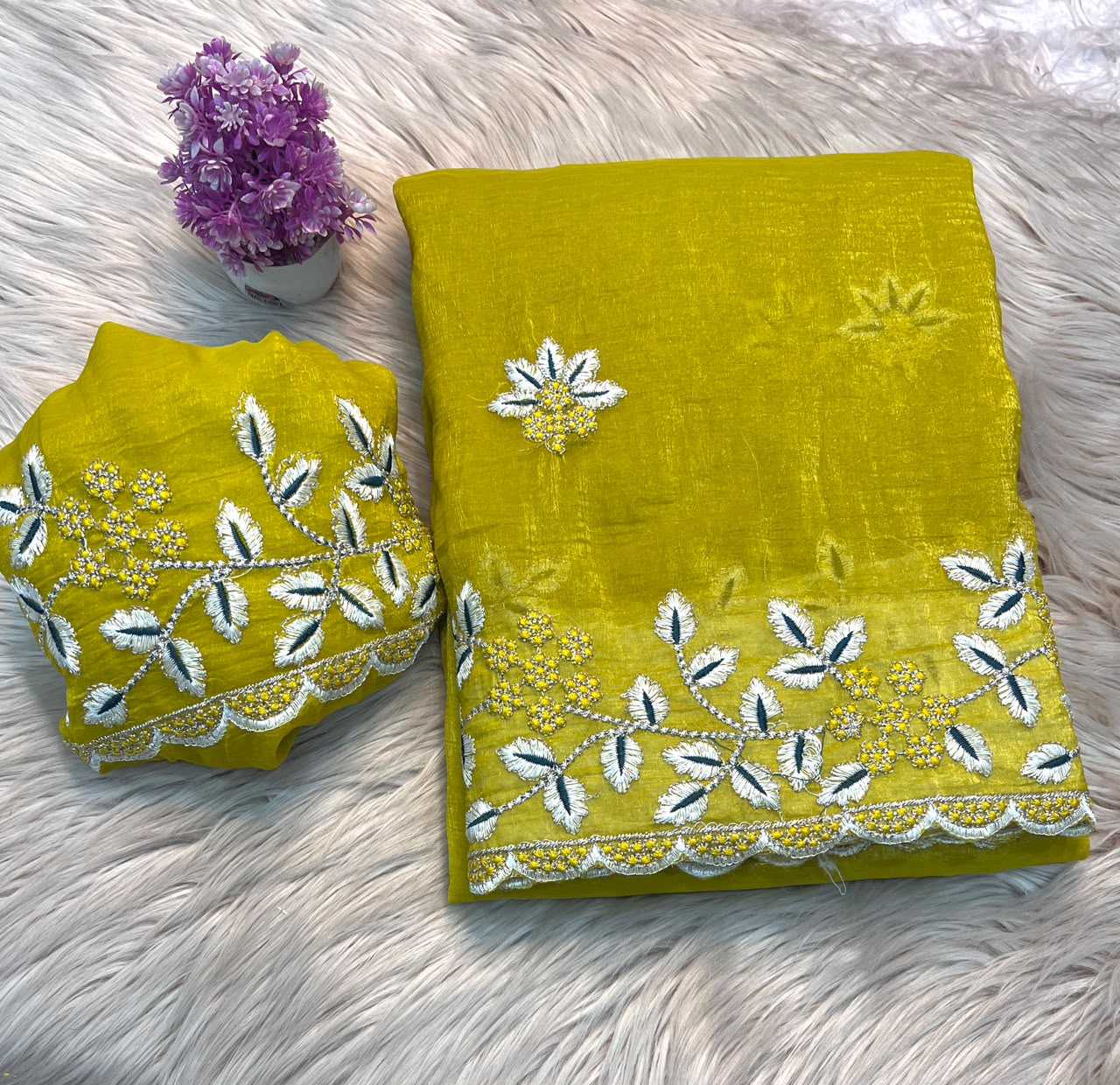 Crush Silk Party Wear Saree