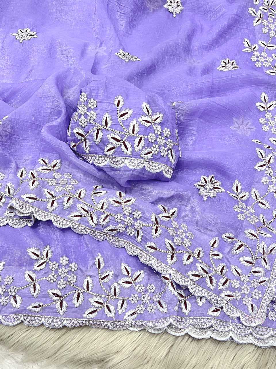 Crush Silk Party Wear Saree