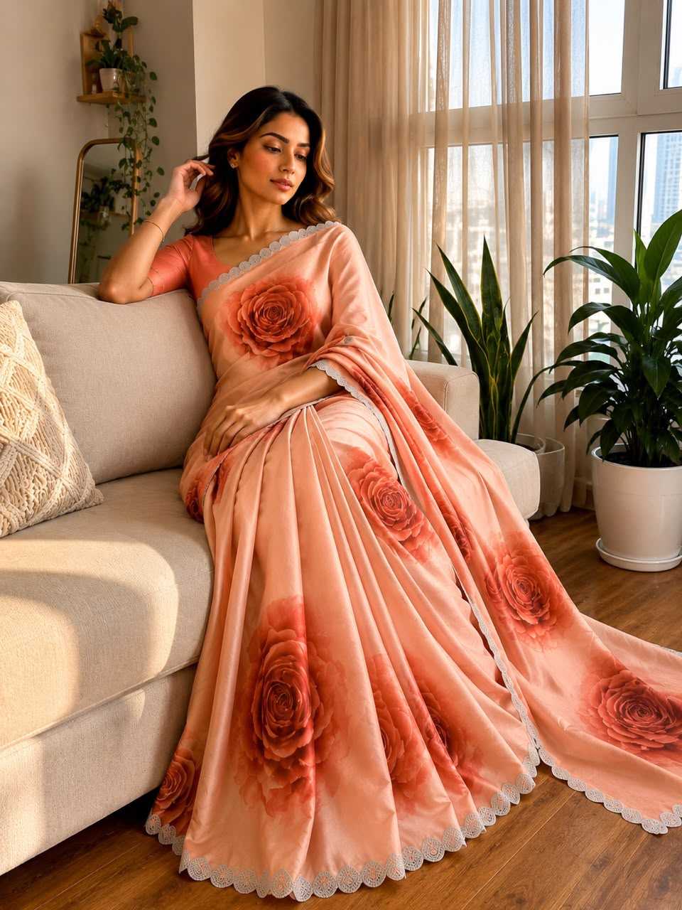 Gauravani Pure Silk Party Wear Saree