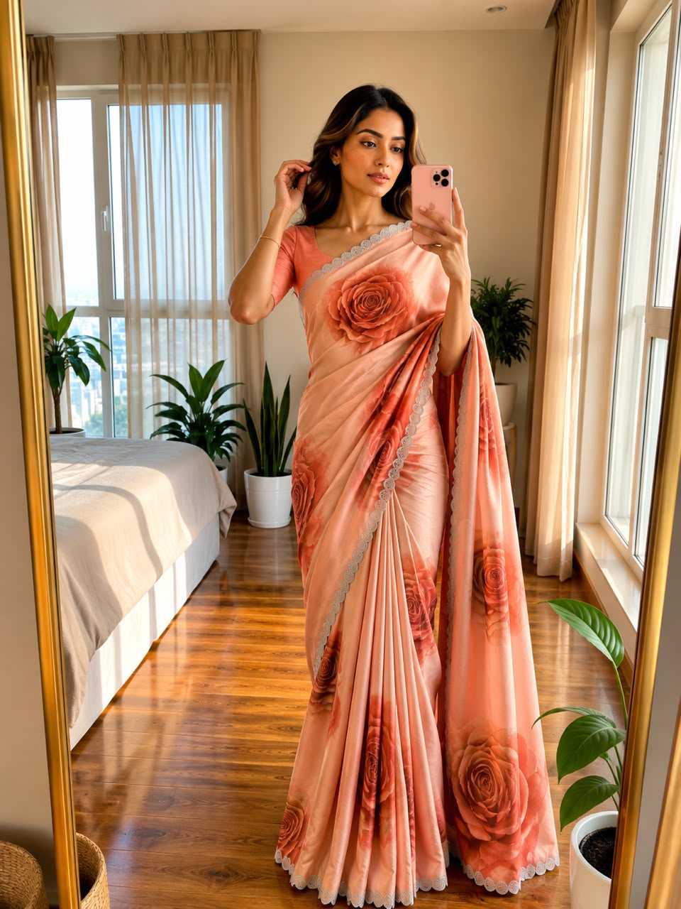 Gauravani Pure Silk Party Wear Saree