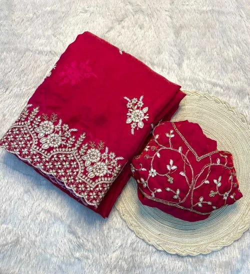 Ishani Space Silk Soft Saree