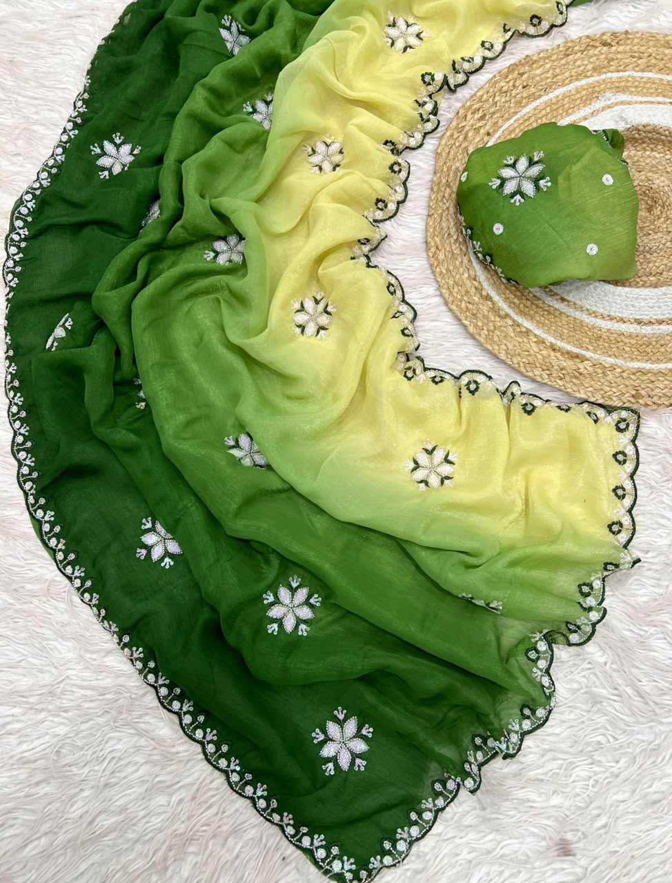 Jiya Crunchi Sequence Saree