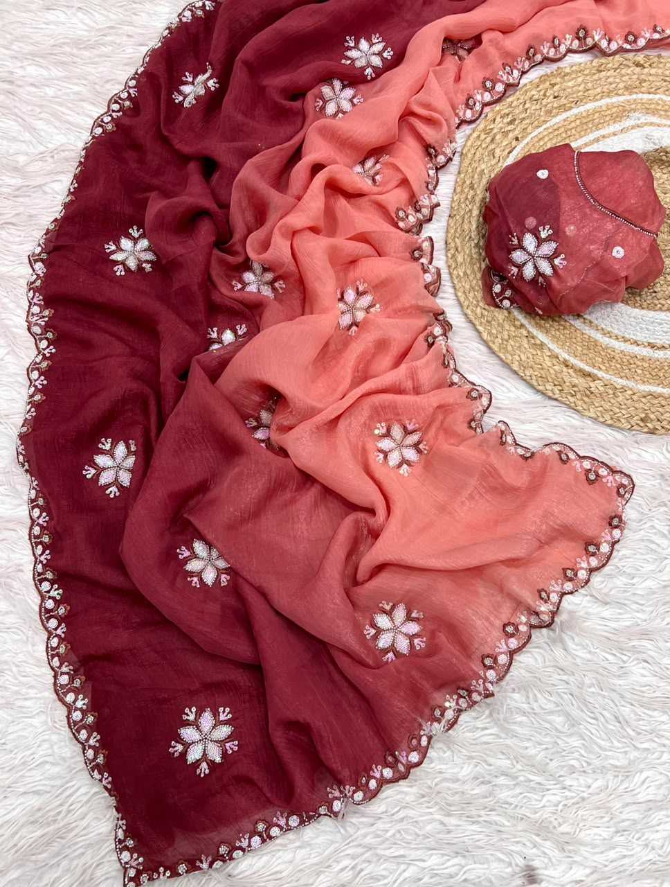 Jiya Crunchi Sequence Saree