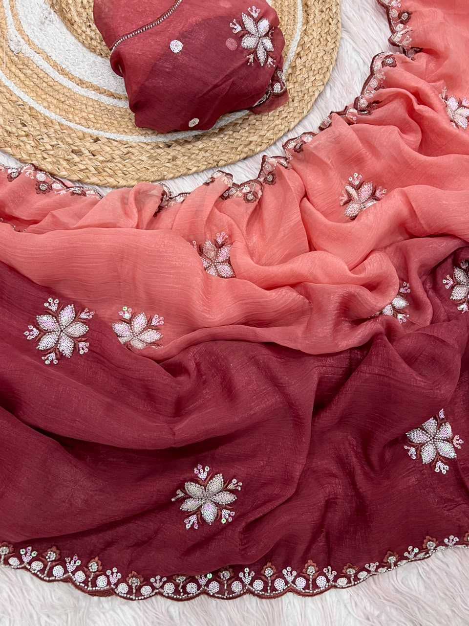 Jiya Crunchi Sequence Saree