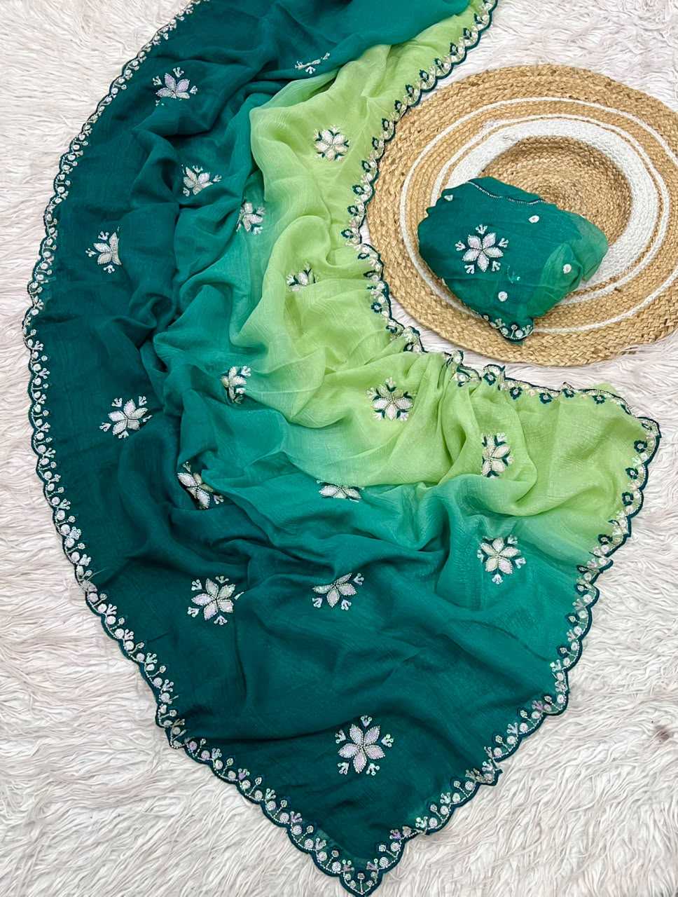 Jiya Crunchi Sequence Saree