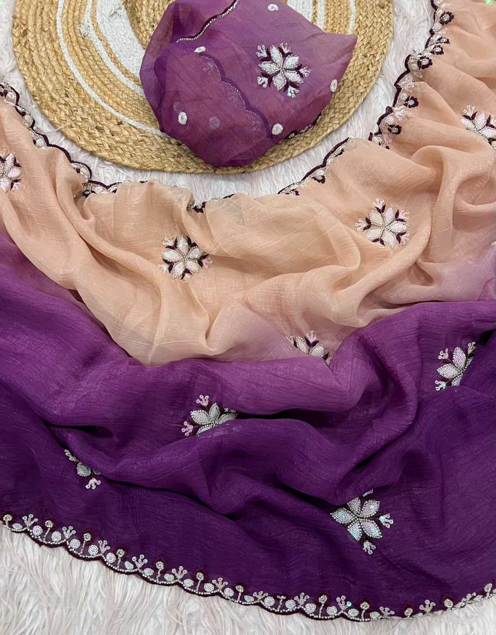 Jiya Crunchi Sequence Saree