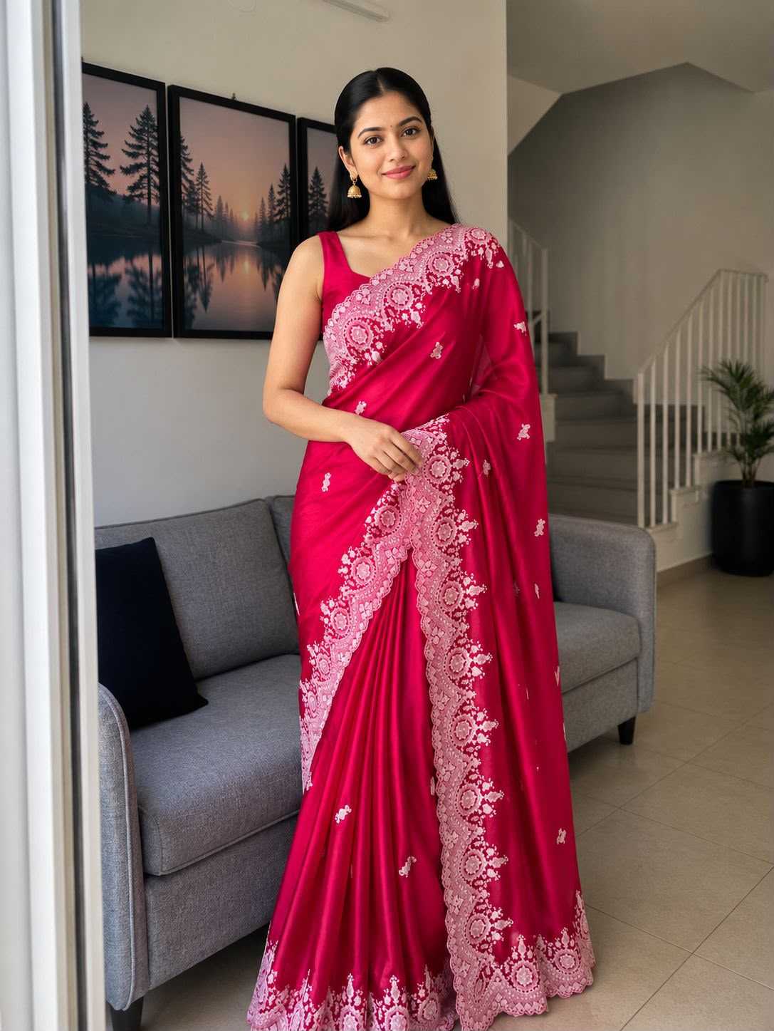 Party Wear Silk Saree