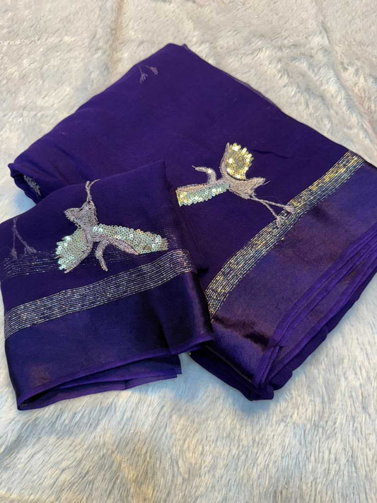Vrishti Crush Silk Soft Saree