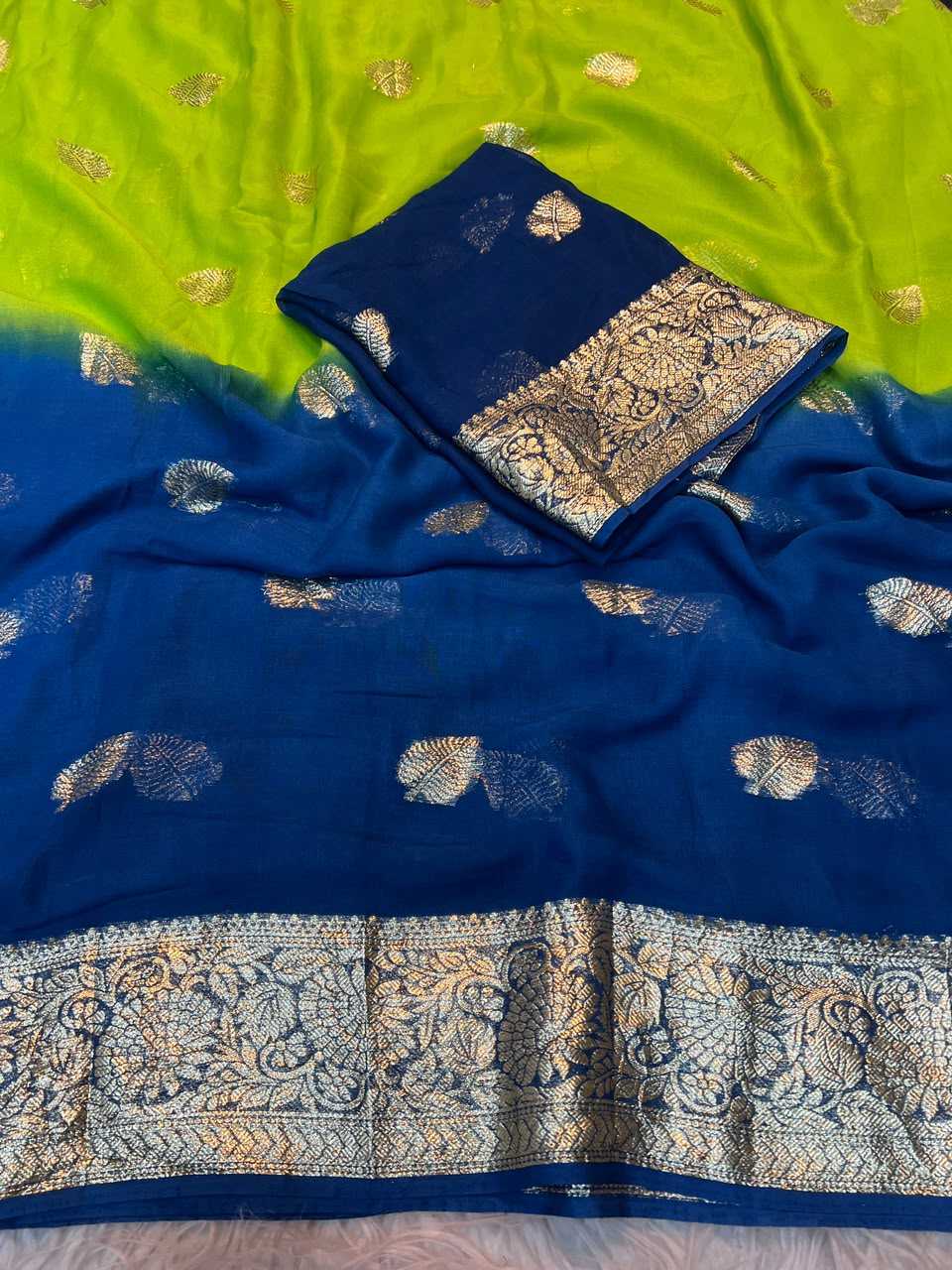 Pure Viscos Georgette Saree