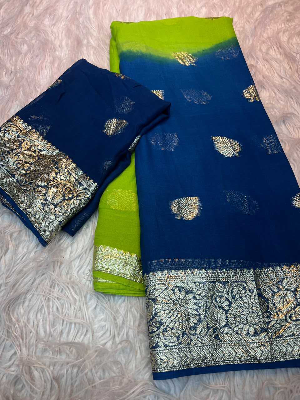 Pure Viscos Georgette Saree