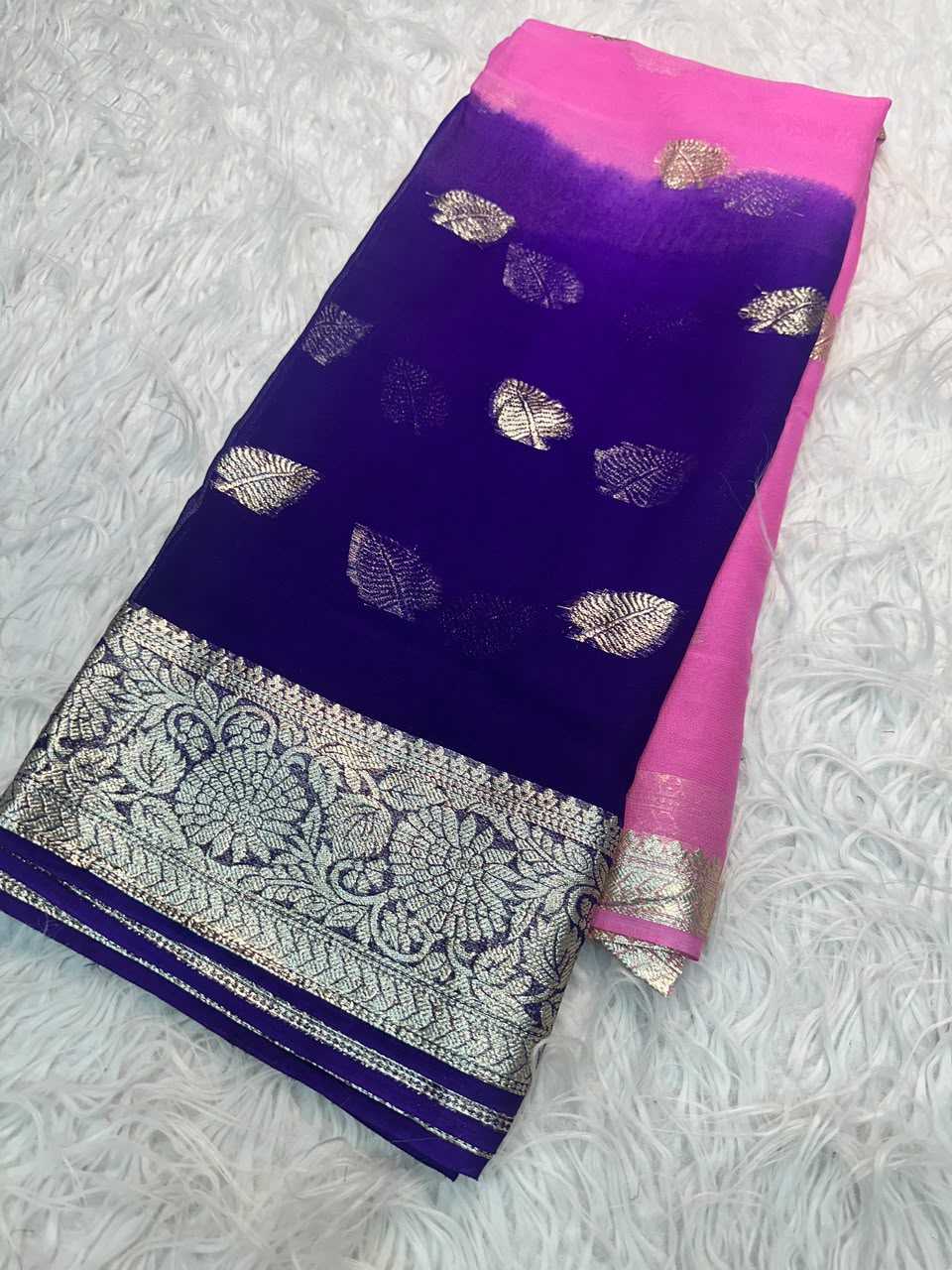 Pure Viscos Georgette Saree