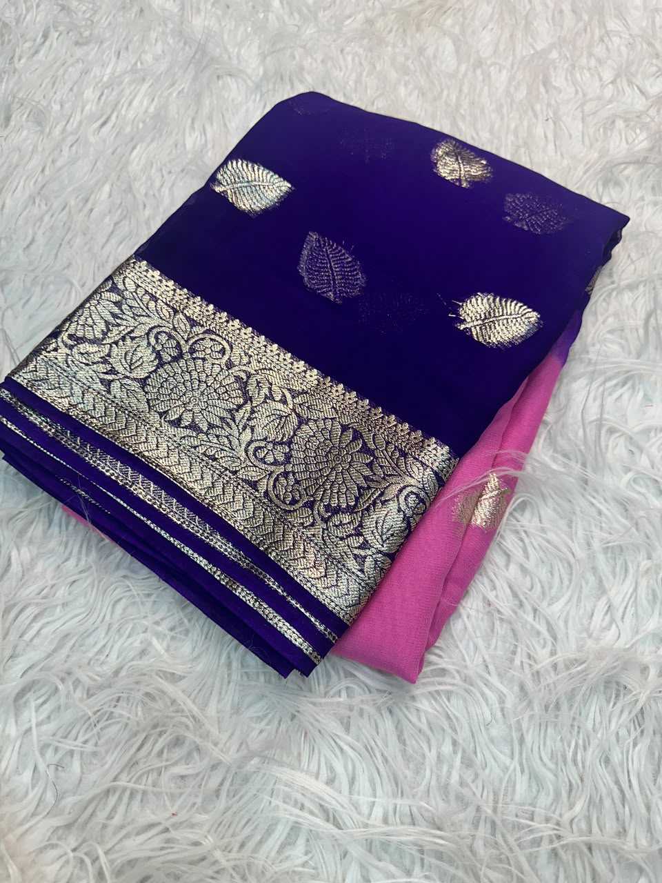 Pure Viscos Georgette Saree