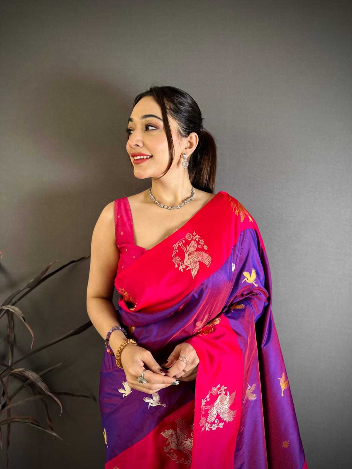 Ayesha Soft Silk Saree in Green