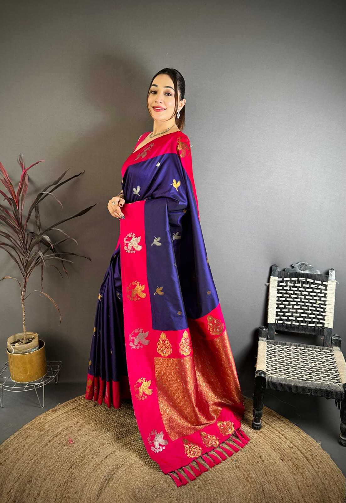 Ayesha Soft Silk Saree in Green