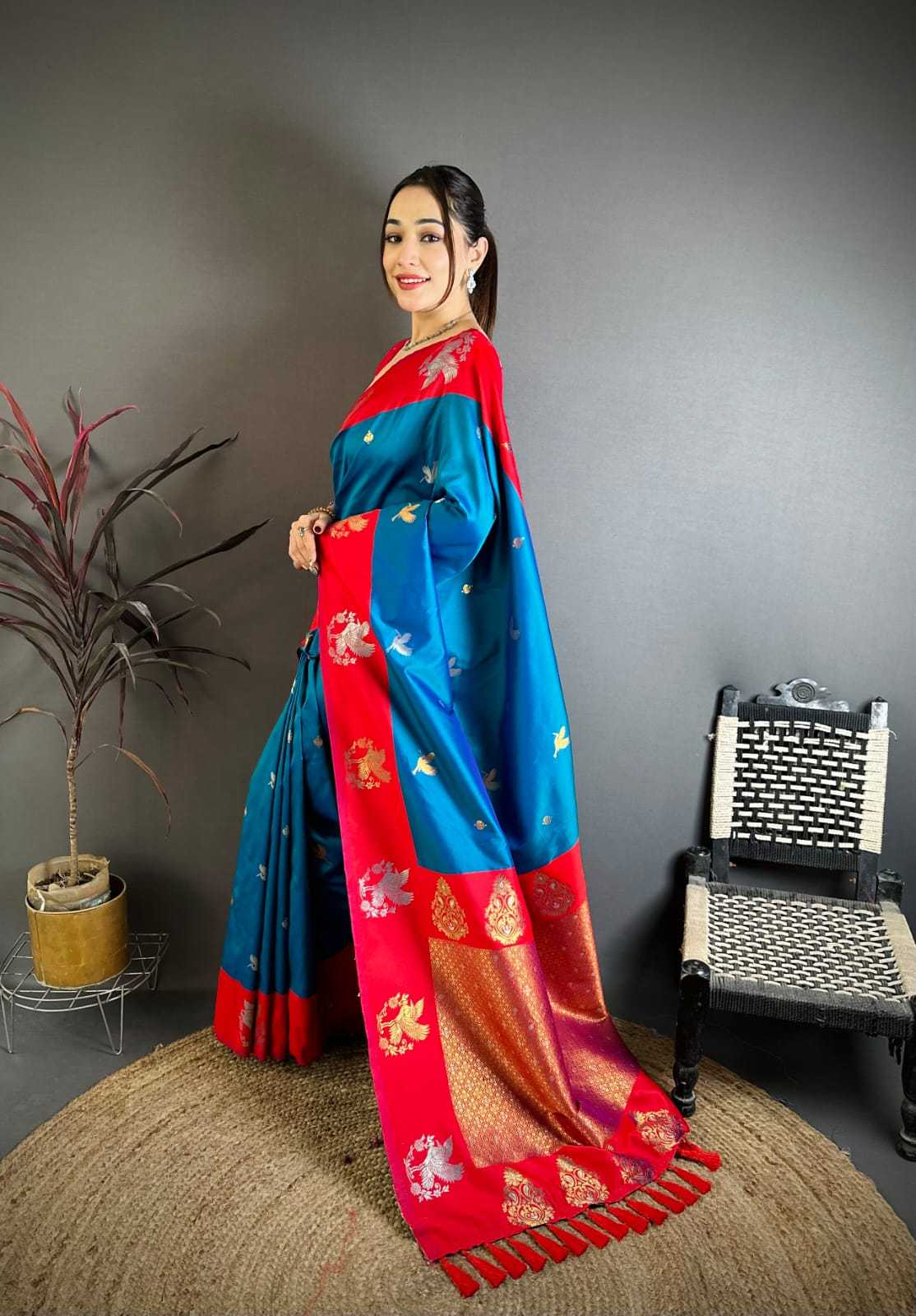 Ayesha Soft Silk Saree in Green
