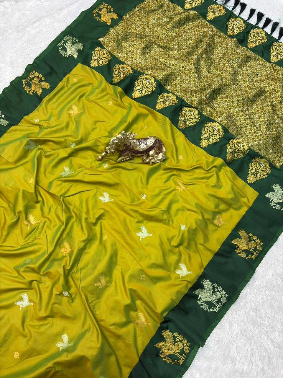 Ayesha Soft Silk Saree in Green