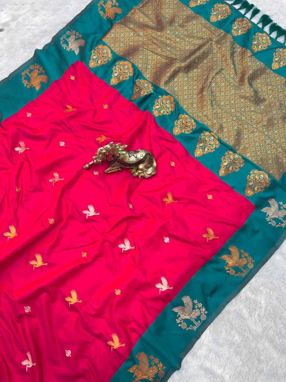Ayesha Soft Silk Saree in Green