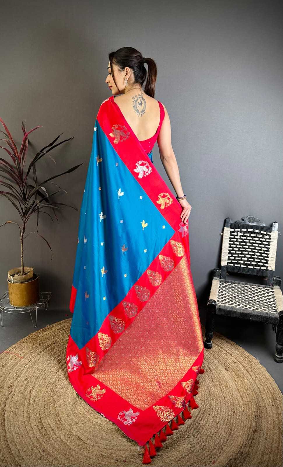 Ayesha Soft Silk Saree in Green