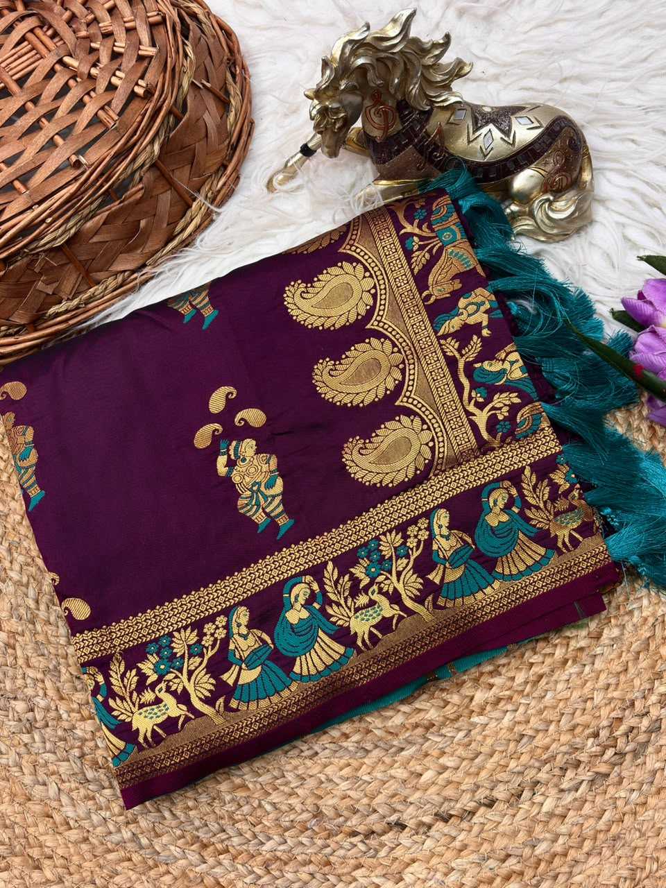Baluchari Soft Silk Saree