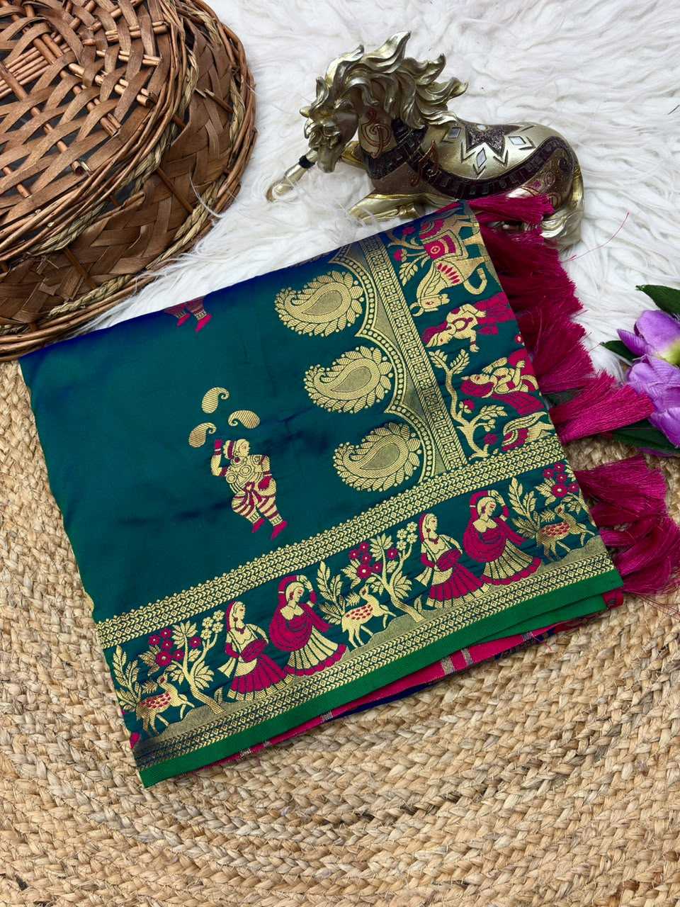 Baluchari Soft Silk Saree