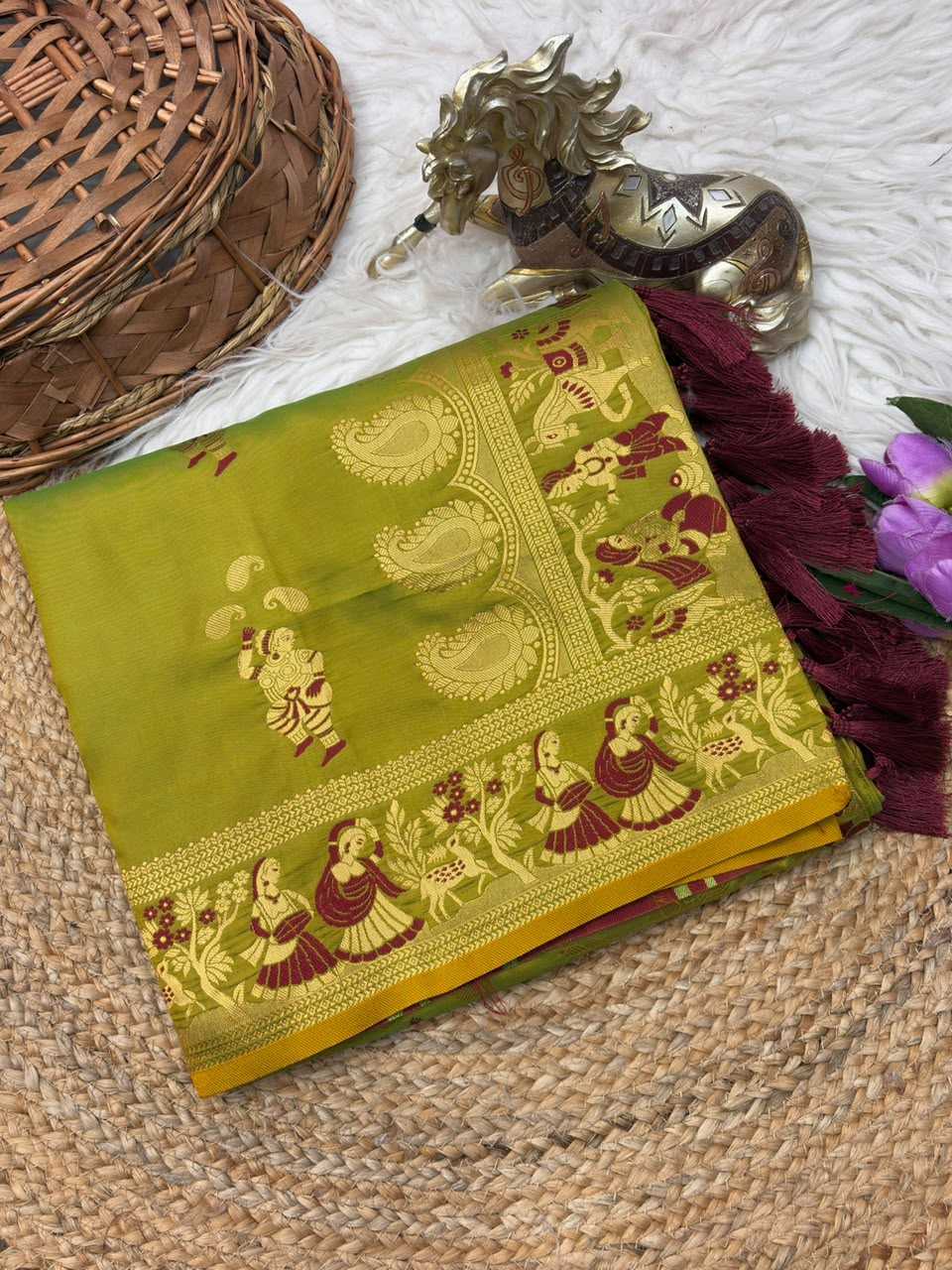 Baluchari Soft Silk Saree