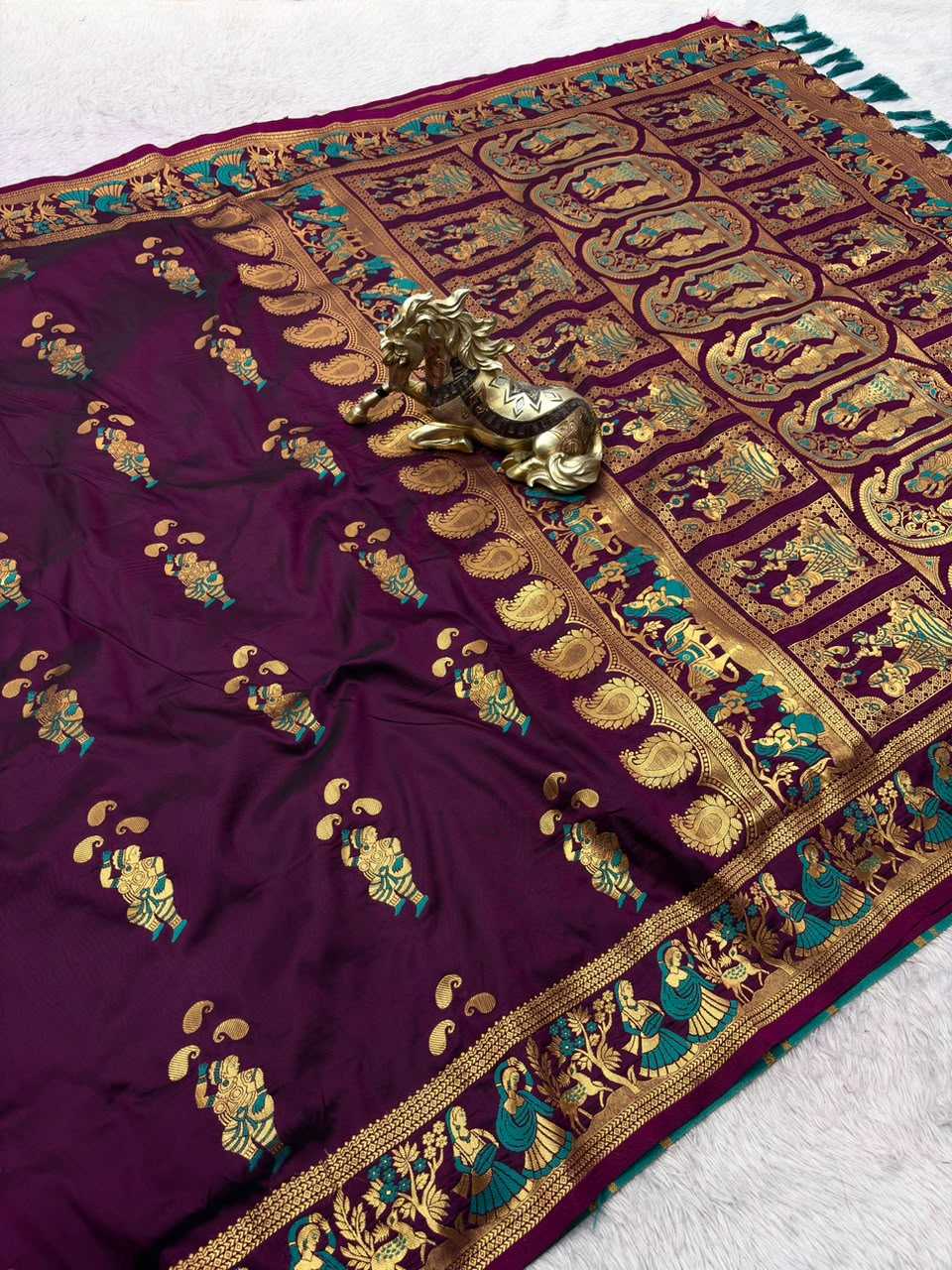 Baluchari Soft Silk Saree