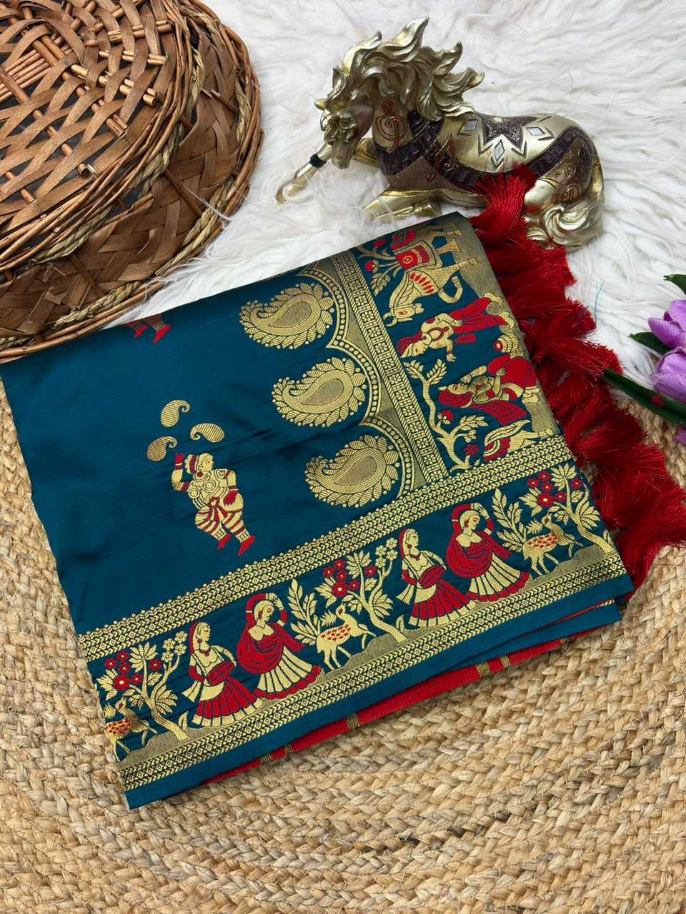 Baluchari Soft Silk Saree