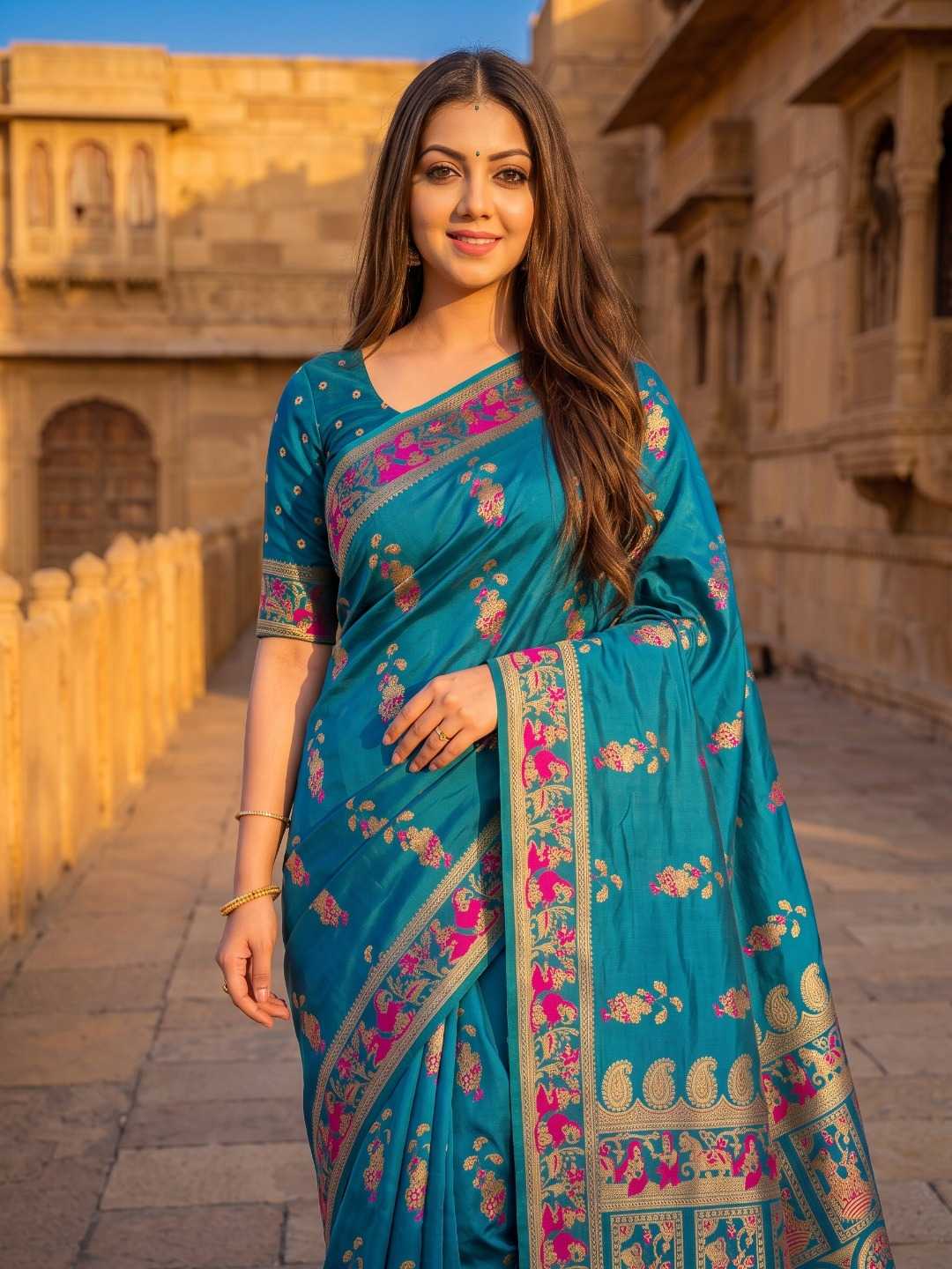 Baluchari Soft Silk Saree